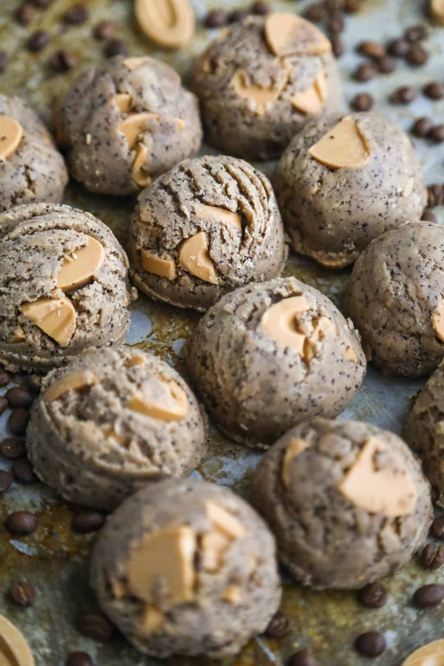 caramelized white chocolate and espresso cookies