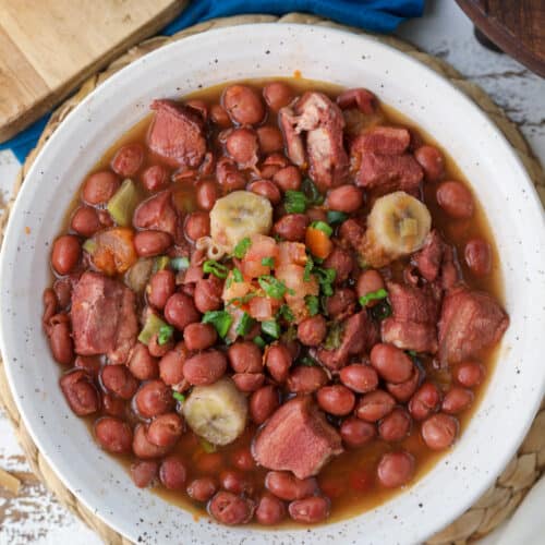 Colombian red beans in a bowl